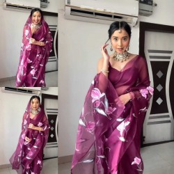 Ready to wear organza saree